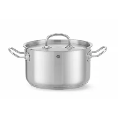 Střední hrnec s pokličkou, HENDI, Kitchen Line, 3,5L, 200x(H)115mm | 836200
