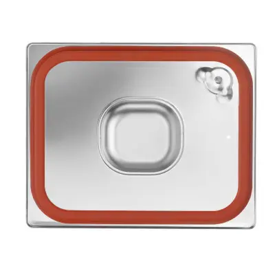 Víko pro nádoby GN se silikonovým těsněním, HENDI, Profi Line, GN 1/2, 265x325mm | 802625