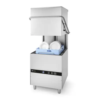 Sklápěcí myčka nádobí K1500, HENDI, 400V/8600W, 745x900x(H)1406mm | 230312