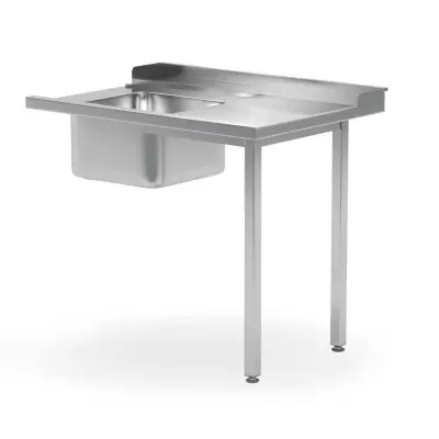 Nakládací stůl s dřezem pro myčku nádobí, HENDI, pravá strana, 1200x700x(H)850mm | 231791