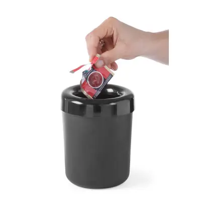 Stolní koš nebo stojan na příbory, HENDI, Černá, 130x(H)160mm | 421574