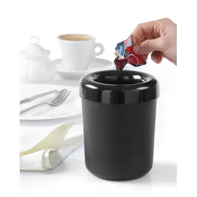 Stolní koš nebo stojan na příbory, HENDI, Černá, 130x(H)160mm | 421574