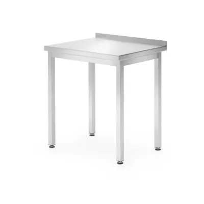 Stůl sezadní deskou - šroubovaný, hloubka 600 mm, HENDI, Profi Line, 800x600x(H)850mm | 811238