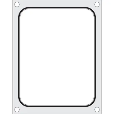 Těsnicí matrice pro těsnicí stroj , HENDI, na misku bez dělení 227x178 mm | 805572