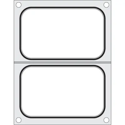 Těsnicí matrice pro těsnicí stroj , HENDI, na dvě misky 178x113 mm | 805589