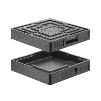 Termoizolační kontejner cateringový Salto, HENDI, Profi Line, 5,5L, 410x410x(H)100mm | 707067