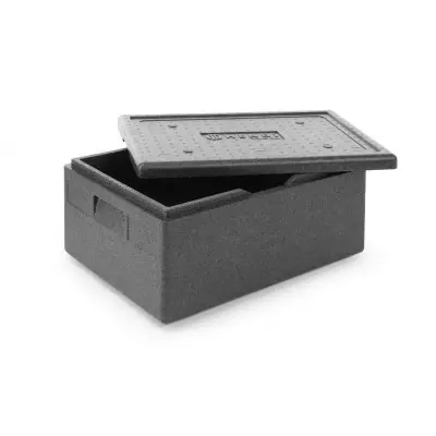 Tepelně izolační nádoba Pyocellan, HENDI, Kitchen Line, GN 1/1, 40L, Černá, 600x400x(H)283mm | 707746