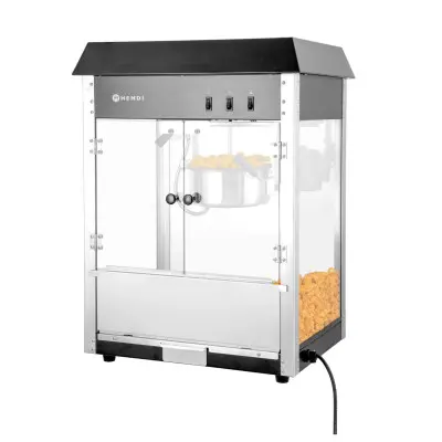 Stroj na výrobu popcornu, HENDI, Černá, 230V/1500W, 574x420x(H)778mm | 282762