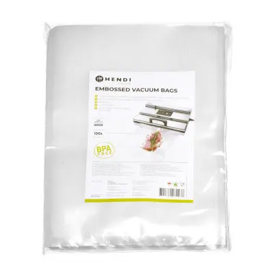 Reliéfní vakuové sáčky - 100 ks, HENDI, 100 ks, 250x350mm | 971437