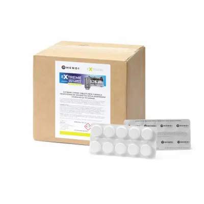 Extreme Coffee Tablets NEW FORMULA profesionální čistící prostředek na kávovary, HENDI, 40 blistrů po 10 tabletách | 976647