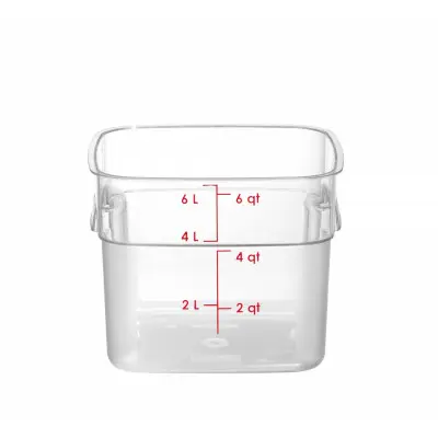 Nádoba na potraviny CamSquares Fresh Pro , Cambro, 5,7L, Průhledná, 229x229x(H)180mm | 6SFSPROCW135