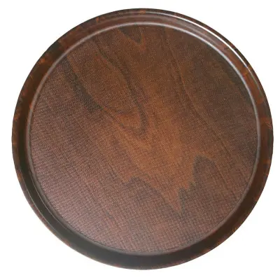 Kulatý servírovací tác z bukového dřeva, protiskluzový, Cambro, Ø320, Dřevo, 320mm | PH558516000