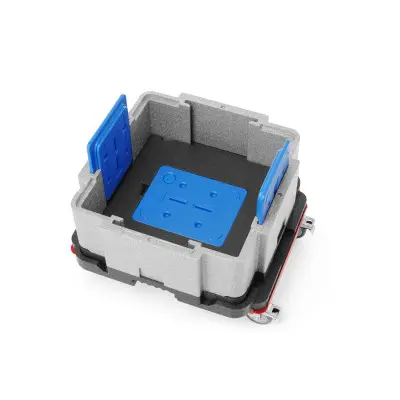 Multifunkční izolovaná nádoba Cam GoBox, Cambro, Světle šedá, 641x641x(H)754mm | EPPMFBE122110