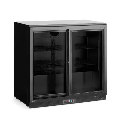 Barová chladnička s dvojitými posuvnými dveřmi, Arktic, 158L, Černá, 220-240V/160W, 900x520x(H)870mm | 236888
