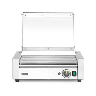 Gril na válečky, 1 zónový s energeticky úsporným krytem, HENDI, 230V/790W, 566x450x(H)259mm | 268643