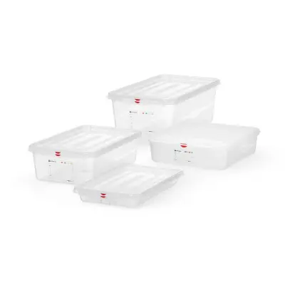 Nádoba GN 1/1, polypropylen, HENDI, GN 1/1, 8L, Průhledná, 530x325x(H)65mm | 873335