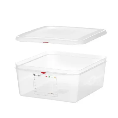 Nádoba GN 2/3, polypropylen, HENDI, GN 2/3, 13,5L, Průhledná, 354x325x(H)150mm, Obdélníkové | 873311