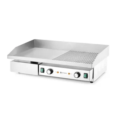 Gril, poloplochý,položebrovaný, HENDI, Budget Line, 400V/4400W, 720x460x(H)241mm | 154991
