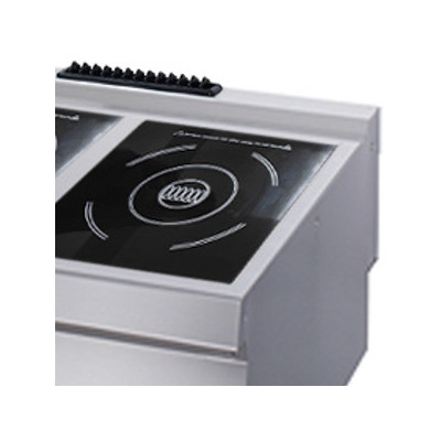 Maxima Indukční vařič pro vysoké zatížení - 2 hořáky - elektrický - dvojitá jednotka - hloubka 70 cm |  09398201