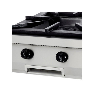 Maxima Sporák Premium - 1 hořák - plynový - dvouplotýnkový - hloubka 90 cm |  09398518