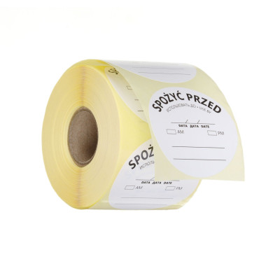 Štítky pro označení bezpečnosti potravin - „Datum použitelnosti“, HENDI, 500 ks v roli, Bílá, 500 ks, 50mm | 850145