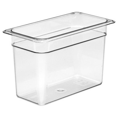 Nádoba Camwear GN 1/3 z polykarbonátu, Cambro, GN 1/3, 6,9L, Průhledná, 325x176x(H)200mm | 38CW135