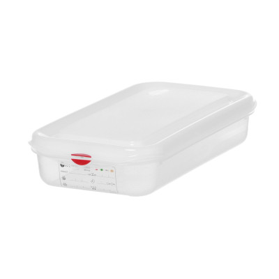 Nádoba GN 1/3, polypropylenová, HENDI, GN 1/3, 2,5L, Průhledná, 325x176x(H)65mm, Obdélníkové | 873229