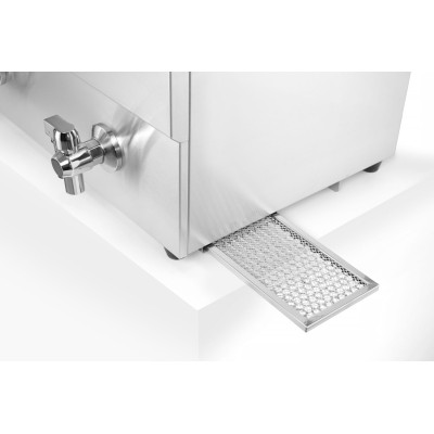 Indukční fritéza s výpustí - 2 x 8 l, HENDI, Profi Line, 16L, 230V/7000W, 577x609x(H)410mm | 215029