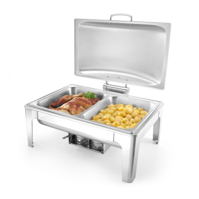 Chafing GN 1/1 saténový vzhled, HENDI, Profi Line, 9L, 570x430x(H)290mm | 470251