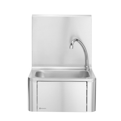 Bezdotykové kuchyňské umyvadlo ovládané kolenem, HENDI, 400x330x(H)560mm | 810309