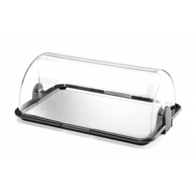 Roll Top Display, dvouúčelový, jednopatrový, HENDI, 465x315x(H)195mm | 871775