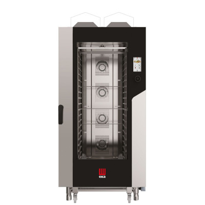 Konvektomat Millennial Touch Screen Gastro s automatickým mycím systémem, 20x GN 1/1 - ovládaná elektronicky, plynová, Tecnoeka