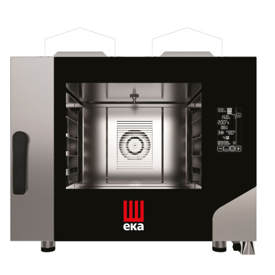 Konvektomat Millennial Black Mask Bakery 4x600x400 mm - ovládaná elektronicky, plynová, Tecnoeka, 230V/300W, 9,3kW, 850x1035x