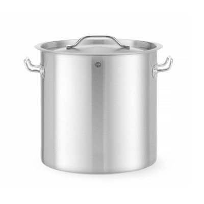 Vysoká nádoba na dušení - s víkem, HENDI, Budget Line, 21L, 300x(H)300mm | 832899