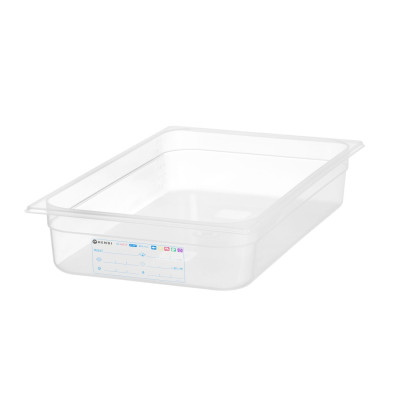 Kontejner GN 1/1 HACCP, HENDI, GN 1/1, 12L, Průhledná, 530x325x(H)100mm | 880074