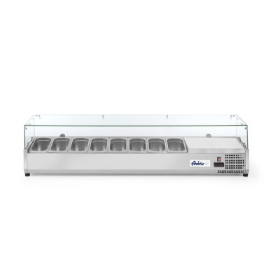 Chladicí zásobník GN 1/4, Arktic, 8x GN 1/4, 230V/180W, 1805x335x(H)460mm | 232927