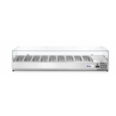 Chladicí zásobník GN 1/3, Arktic, 9x GN 1/3, 230V/180W, 2005x420x(H)456mm | 232996