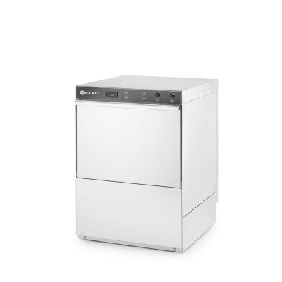 Myčka nádobí K50, HENDI, s odpadním čerpadlem a dávkovačem mycího prostředku, 400V/6600W, 570x600x(H)830mm | 233054