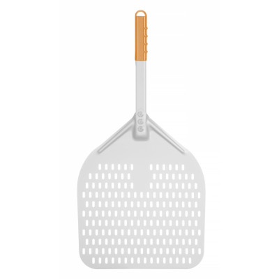Lopatka na pizzu s perforací a krátkou rukojetí, čtvercová, HENDI, 350x710mm | 618066