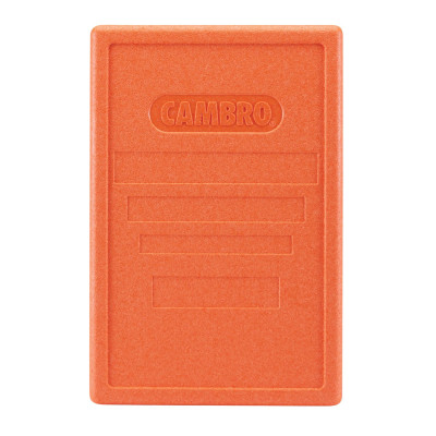 Víko pro termoizolační boxy Cam GoBox s horním plněním, Cambro, oranžové, Oranžový, 600x400x(H)34mm | EPP3253LID363