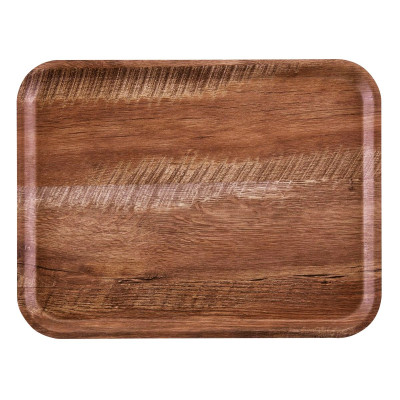 Servírovací tác Capri, Cambro, hnědý dub, Dřevo, 370x530mm | CA3753E87