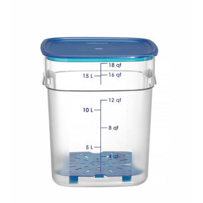 Nádoba na potraviny CamSquares Fresh Pro , Cambro, 17,2L, Průhledná, 289x289x(H)327mm | 18SFSPROCW135