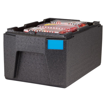Termoizolační box Cam GoBox, horní plnění, GN 1/1, 46 l, Cambro, Černá, 680x400x(H)321mm | EPP180LH110