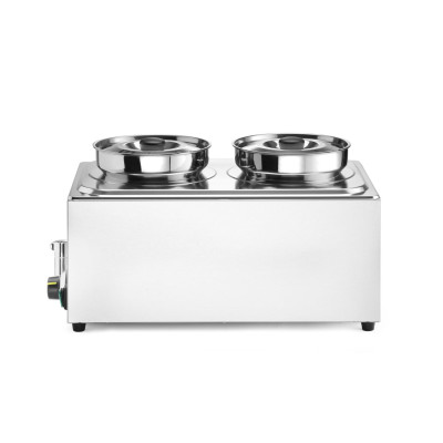 Sada: Vodní lázeň Ranger + 2x 4L nádoba s víkem, HENDI, 8L, 220-240V/1000W, 604x332x(H)315mm | 201473