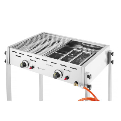 Plynový gril Roast-Master Pro, HENDI, 11,6kW, 790x560x(H)900mm | 148808