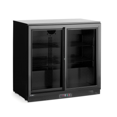 Barová chladnička s dvojitými posuvnými dveřmi, Arktic, 158L, Černá, 220-240V/160W, 900x520x(H)870mm | 236888