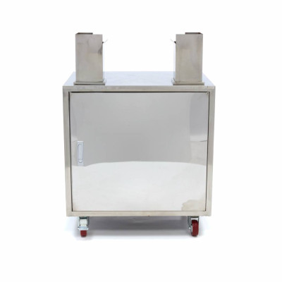 Maxima Oranžový odšťavňovací vozík - s kbelíkem na odpad - nerezová ocel |  09300037