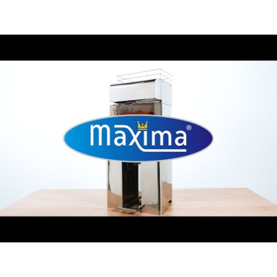 Maxima Oranžový odšťavňovač - automatické podávání s kohoutkem |  09300032