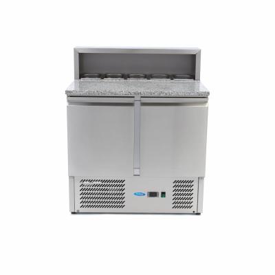 Lednice na pizzu se 2 dveřmi - 90 cm -285 l - včetně krytu z nerezové oceli | MAXIMA 09400200