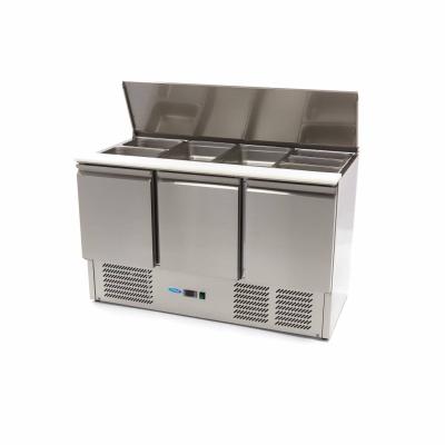 Saladette - 3 dveře - 137cm - 257L - včetně krájecí desky | MAXIMA 09400415